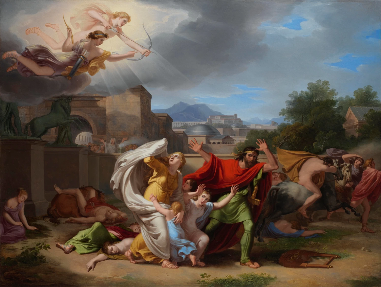  82-Luigi Basiletti-Apollo e Diana uccidono i Niobidi - Museo di Santa Giulia, Brescia